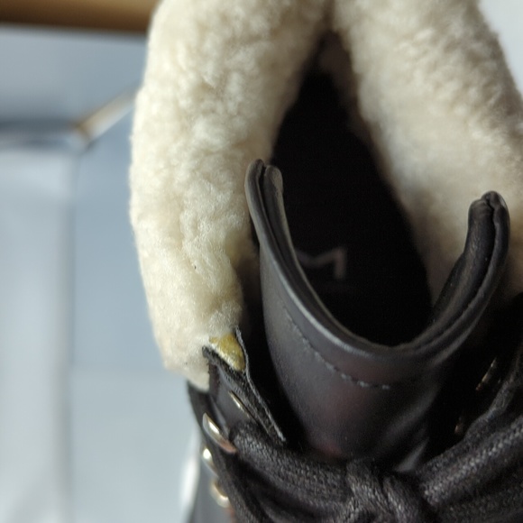 BNIB MARC FISHER LTD PIERSON LUG SOLE BOOTIE TAN 5.5 - Picture 8 of 9